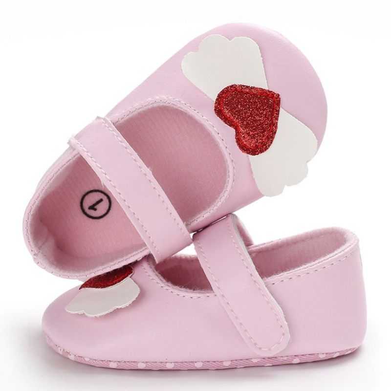 Pu Hjerteformede Velcro-Toddler Sko