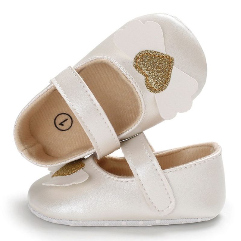 Pu Hjerteformede Velcro-Toddler Sko