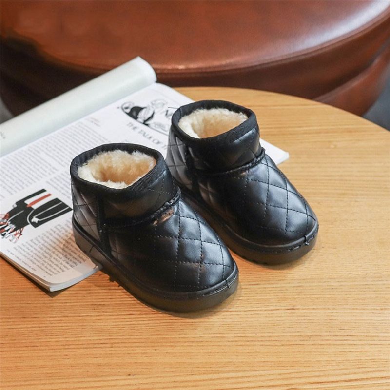 Pu Slip-On Baby Vinterstøvler