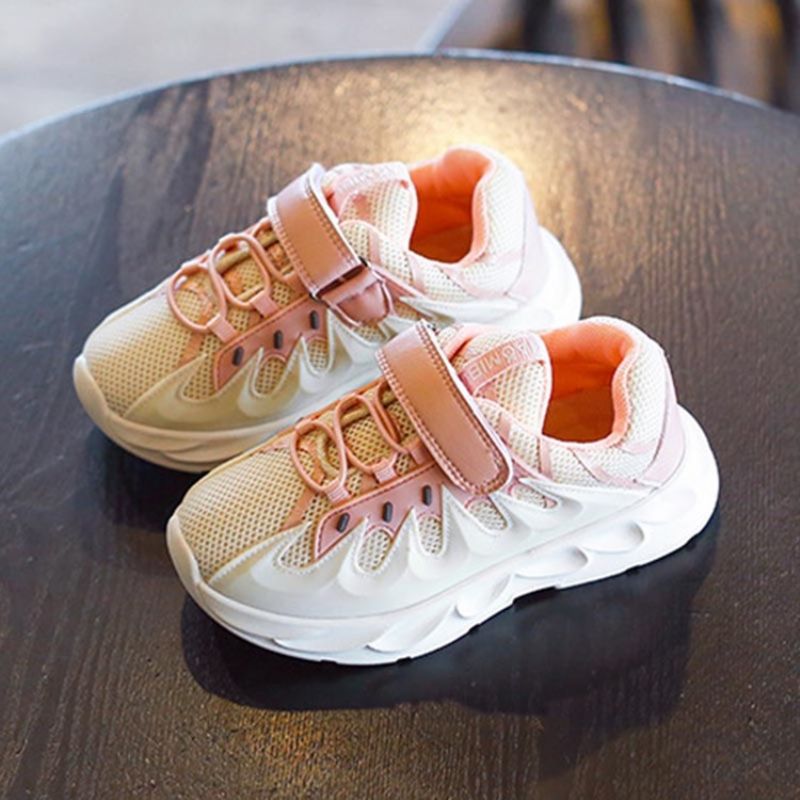 Søde Patchwork Rund Toe Baby Sneakers