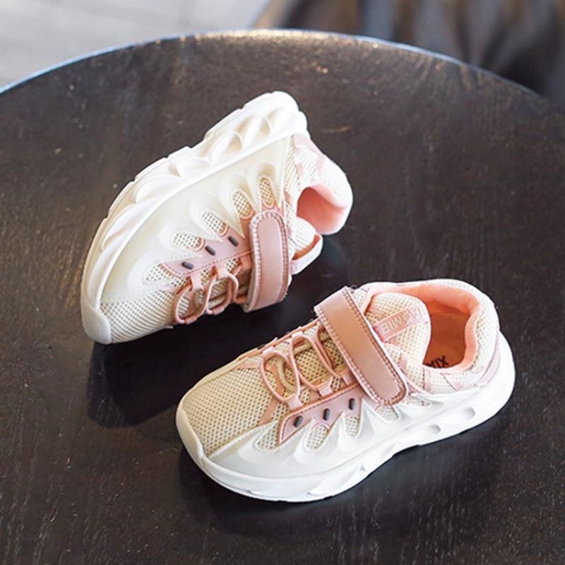 Søde Patchwork Rund Toe Baby Sneakers