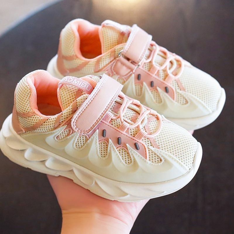 Søde Patchwork Rund Toe Baby Sneakers