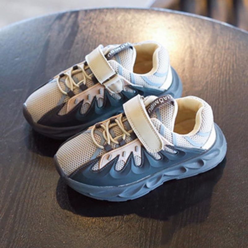 Søde Patchwork Rund Toe Baby Sneakers