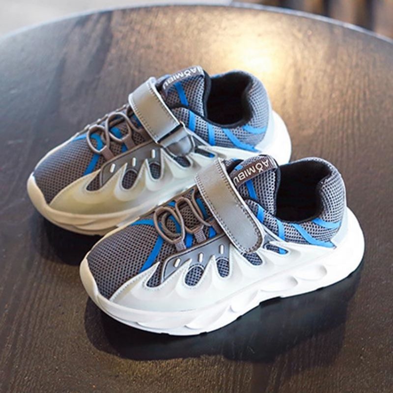 Søde Patchwork Rund Toe Baby Sneakers