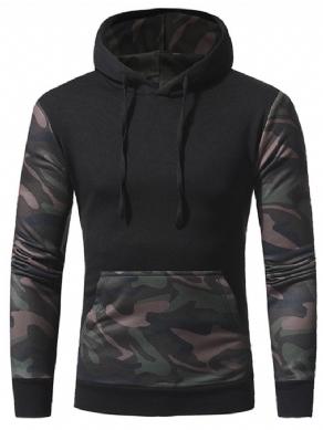 Camouflage Pullover Pocket Pullover Vinter Hættetrøjer