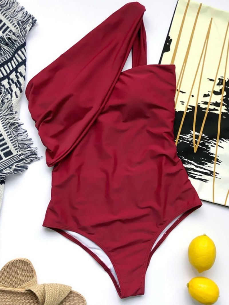 Patchwork Plain One Piece Badetøj Monokini Til Kvinder