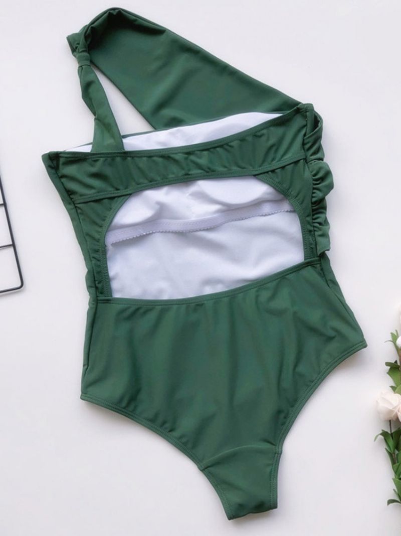 Patchwork Plain One Piece Badetøj Monokini Til Kvinder