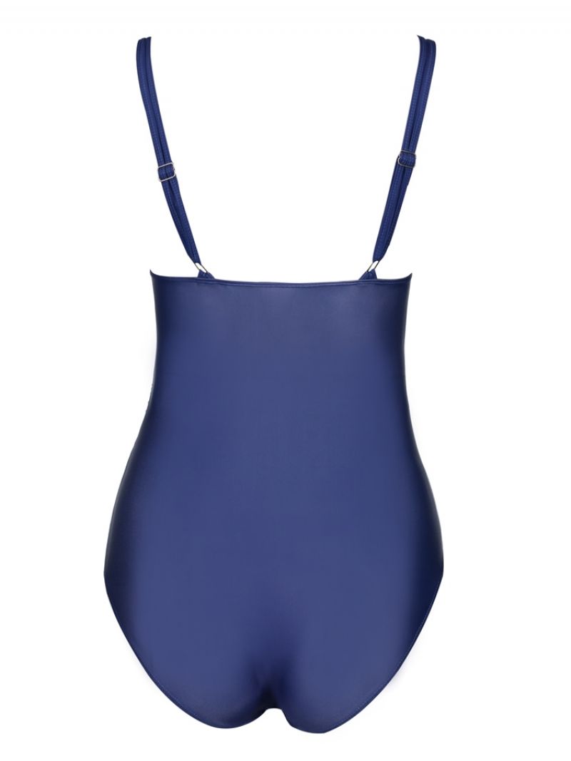 Plisseret Gradient Monokini (Plus Størrelse Tilgængelig)