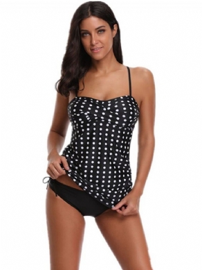 Polka Dots Stribet Beach Look Dame Tankini