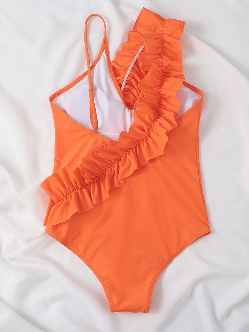 Sexet One Piece Orange Badetøj