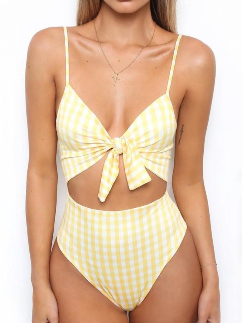 Sexet One Piece Stripe Badetøj