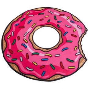 Sødt Donut Shape Strandtæppe