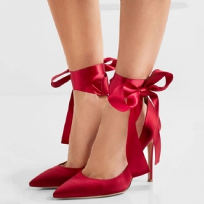 Peep Toe Ribbon Bryllupssko