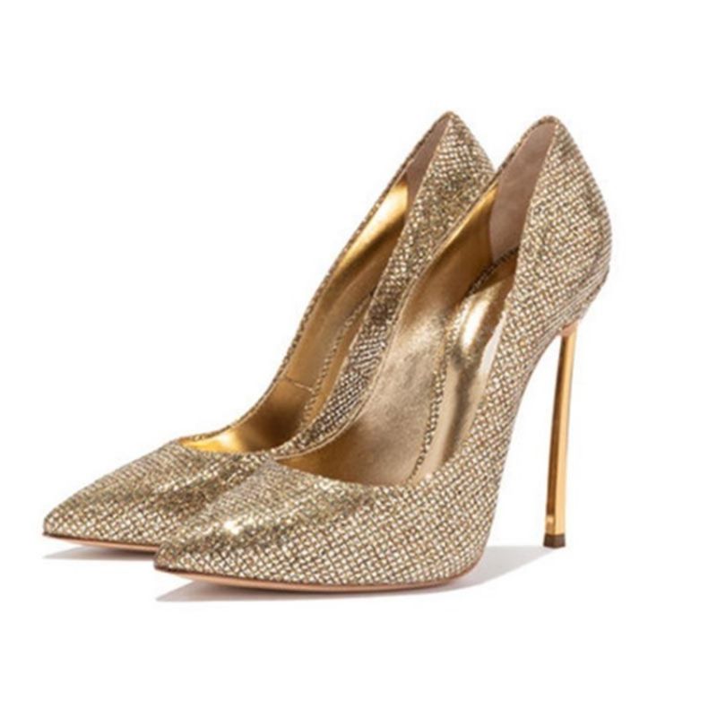 Stilethæl Rhinestone Slip-On Dame Pumps