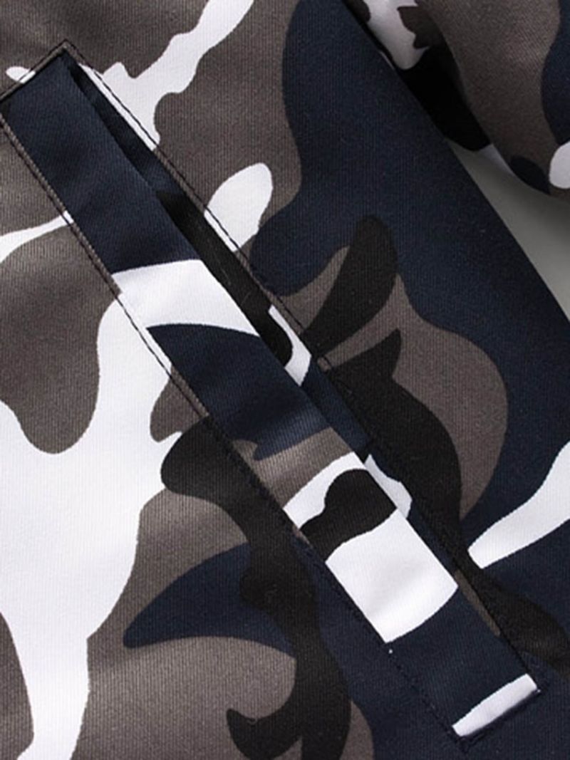 Zip Camouflage Thicken Warm Vinterfrakke Til Mænd