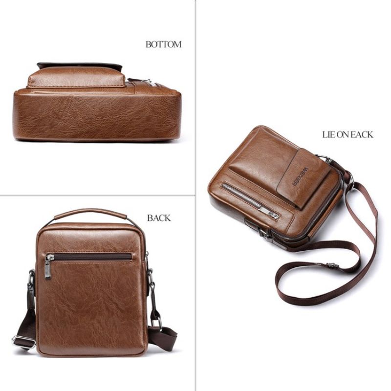 Almindelige Europæiske Pu Square Crossbody-Tasker