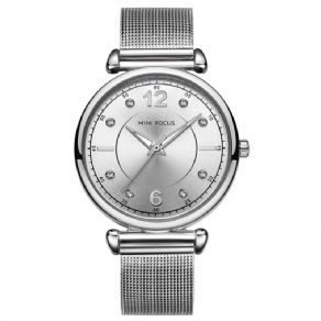 Classics Steel Band Quartz Diamante Dameur