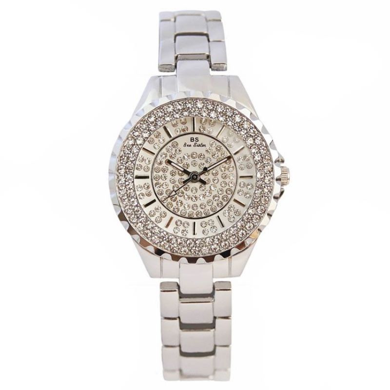 Rundt Quartz Diamante Ur