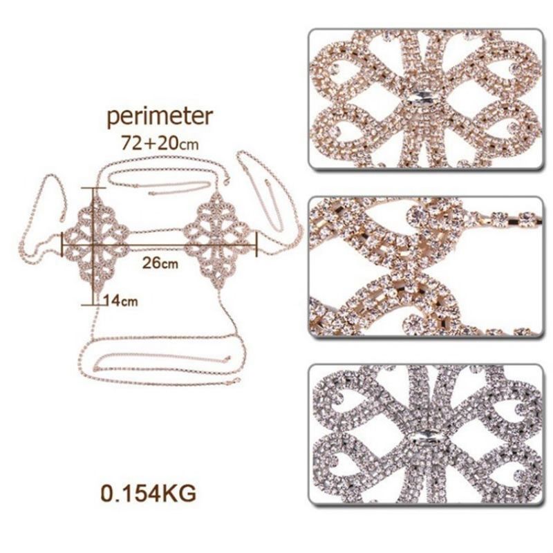 Rhinestone Body Chain Halskæder