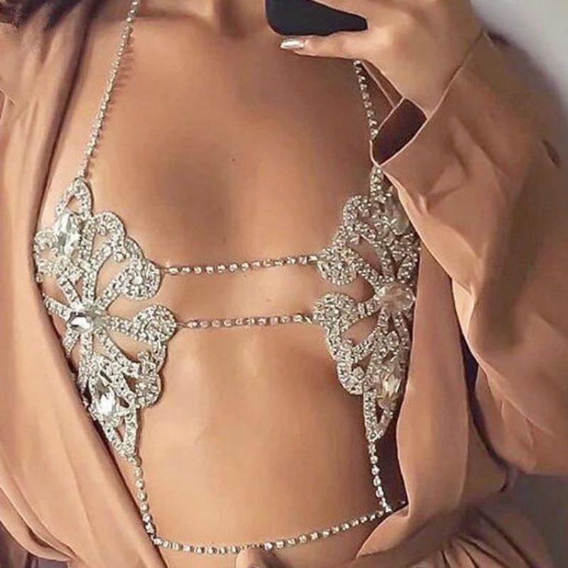 Rhinestone Body Chain Halskæder