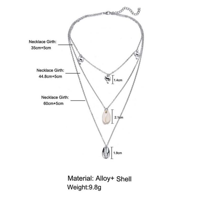 Vedhæng Conch Vintage Kvinde Halskæde