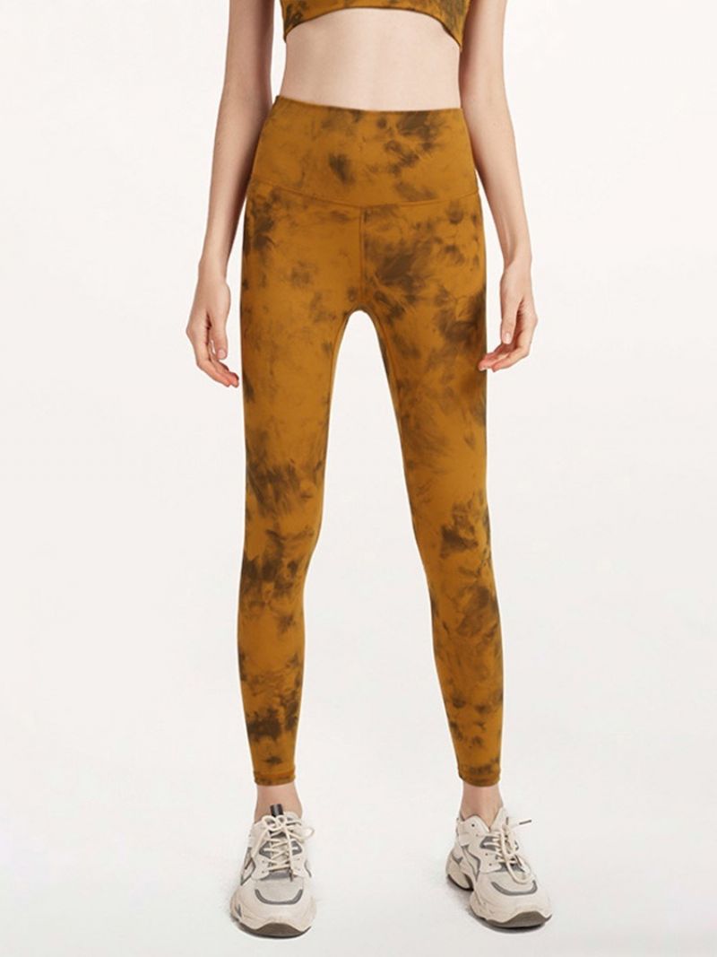 Åndbar Camouflage Nylon Kvinde Badmintonbukser Yogabukser Højtalje Tiktok Leggings