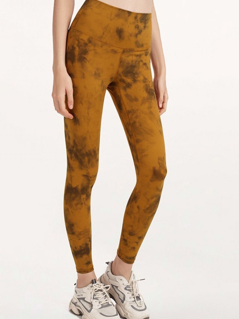 Åndbar Camouflage Nylon Kvinde Badmintonbukser Yogabukser Højtalje Tiktok Leggings