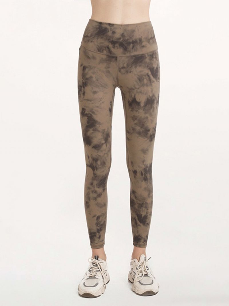 Åndbar Camouflage Nylon Kvinde Badmintonbukser Yogabukser Højtalje Tiktok Leggings