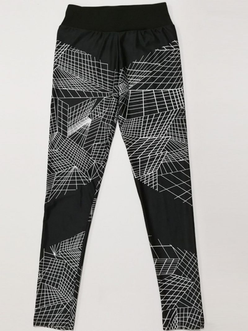 Åndbare Geometriske Push Up Gym Sport Leggings Yogabukser Tiktok Leggings Med Høj Talje