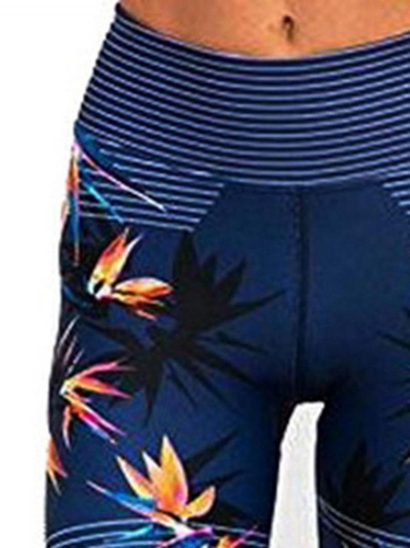 Anti-Sved Blomsterprint Til Kvinders Sportsleggings