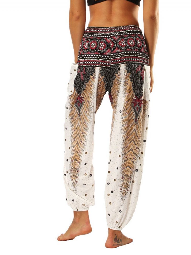 Boho Print Geometriske Sommer Yoga Harem Bukser