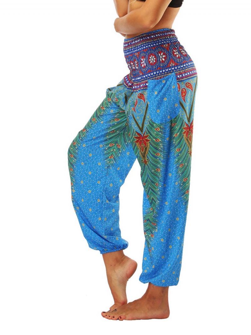 Boho Print Geometriske Street Dance Yoga Bukser