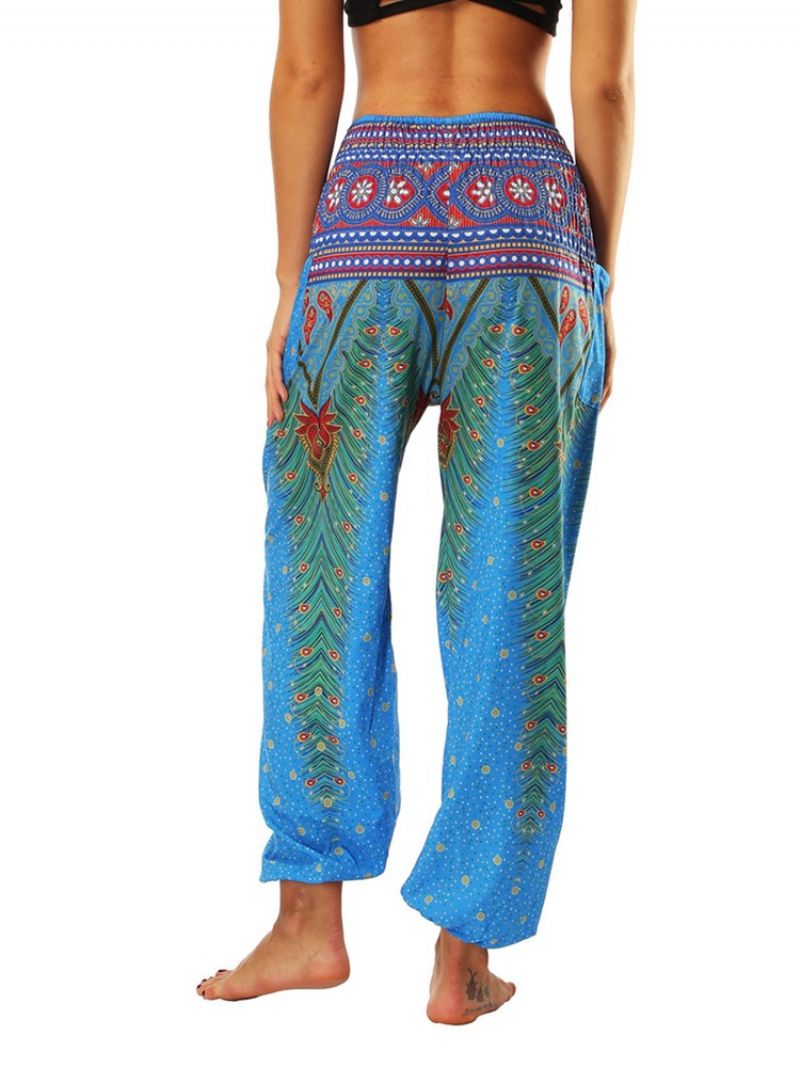 Boho Print Geometriske Street Dance Yoga Bukser