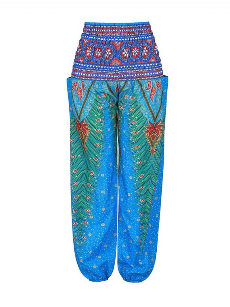 Boho Print Geometriske Street Dance Yoga Bukser