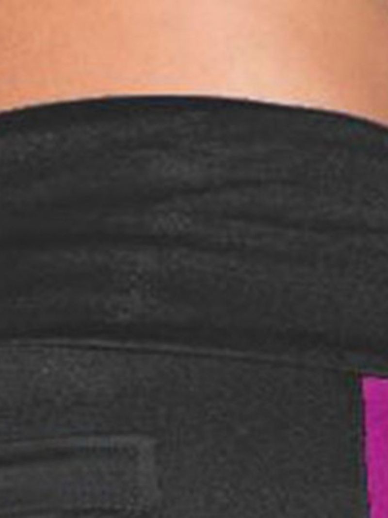 Color Block Pockets Yogashorts Til Kvinder