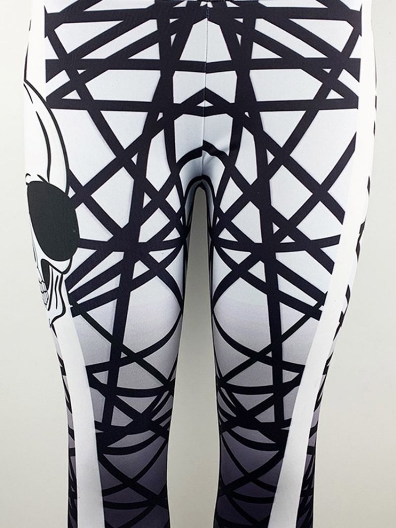 Color Block Print Fuld Længde Gym Sports Yoga Bukser Højtaljet Tiktok Leggings