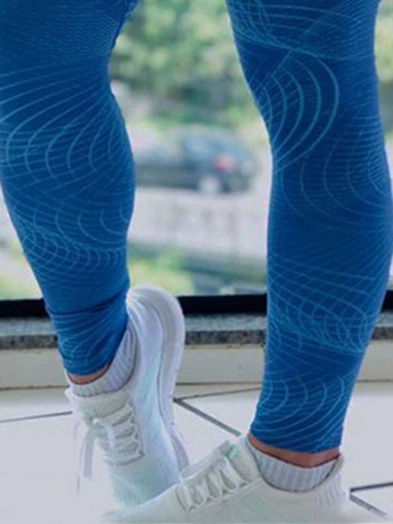 Kvinders Print Højtalje Fuld Længde Fitness Yoga Leggings Højtalje Tiktok Leggings