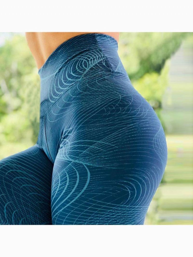 Kvinders Print Højtalje Fuld Længde Fitness Yoga Leggings Højtalje Tiktok Leggings