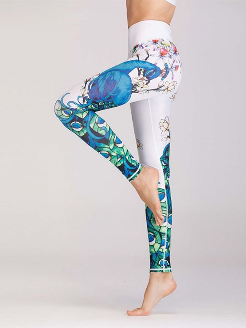 Polyester Anti-Sved Print Animal Kvinde Løbebukser Yogabukser Højtaljet Tiktok Leggings