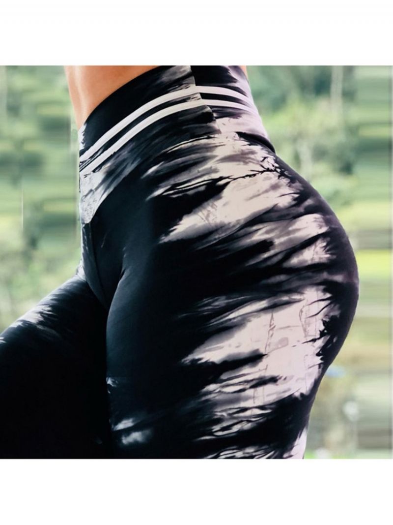 Print Højtaljede Push Up Gym Sport Leggings Yogabukser Højtaljede Tiktok Leggings