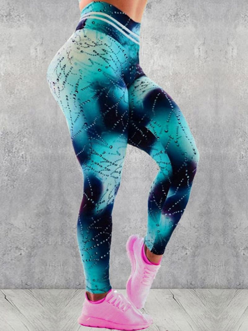 Print Højtaljede Push Up Gym Sport Leggings Yogabukser Højtaljede Tiktok Leggings