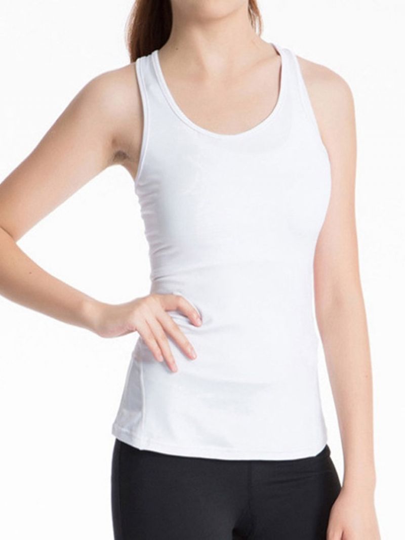 Solid Quick Dry Anti-Sweat Vest Pullover Sport Toppe