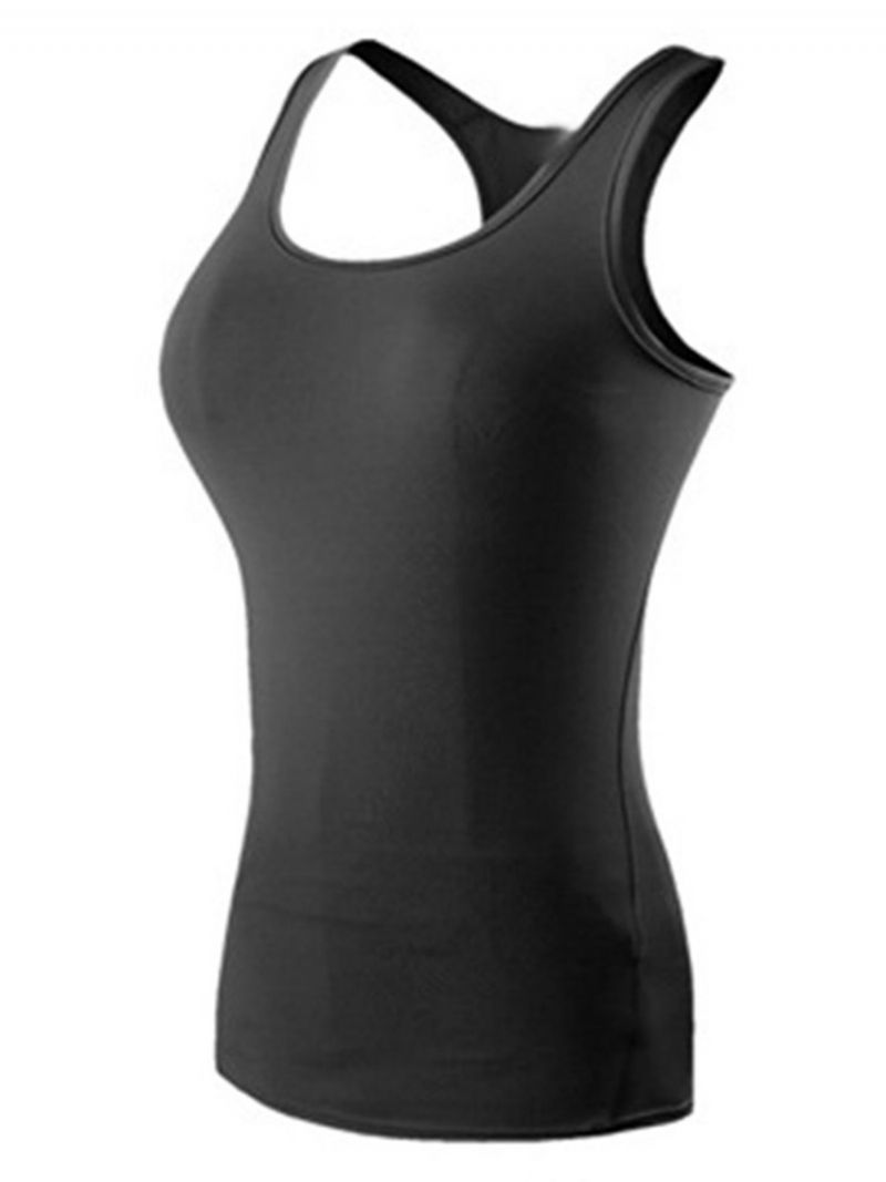 Solid Quick Dry Anti-Sweat Vest Pullover Sport Toppe