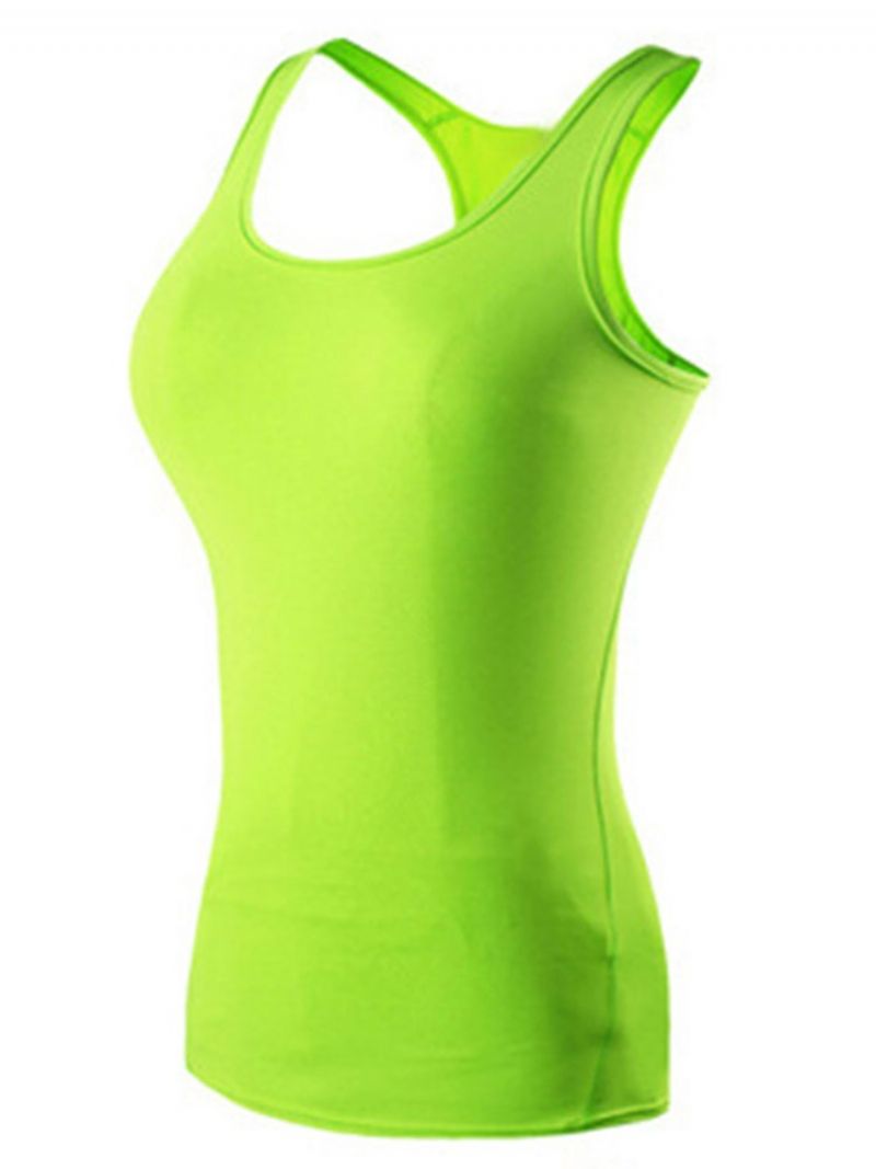 Solid Quick Dry Anti-Sweat Vest Pullover Sport Toppe