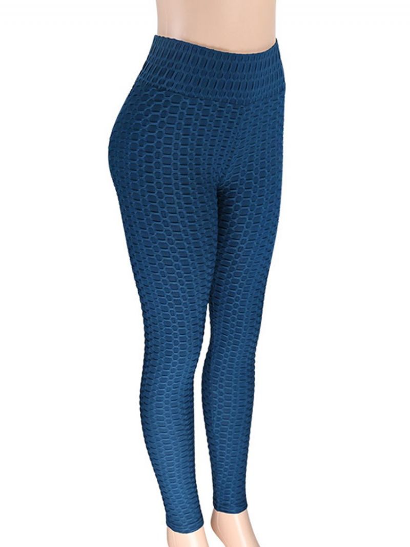 Solid Sports Casual Yogabukser Til Kvinder Højtaljede Tiktok Leggings