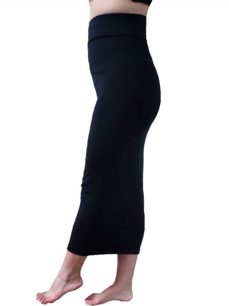 Mid-Calf Bodycon Almindelig Sexet Nederdel