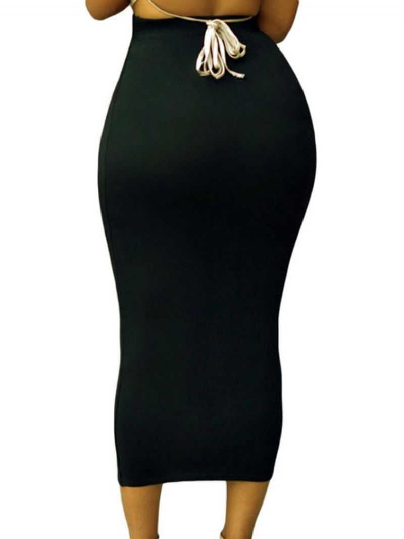 Mid-Calf Bodycon Almindelig Sexet Nederdel