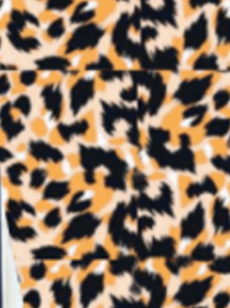 Pencil Nederdel Mid-Calf Leopard Damenederdel