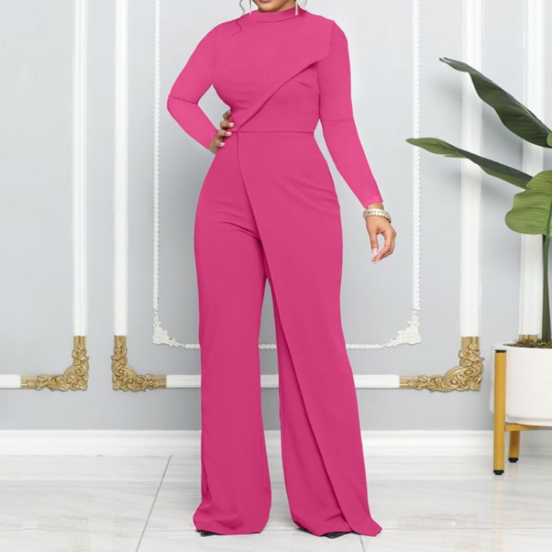 Almindelig Asymmetrisk Mode Med Mellemtalje Lige Jumpsuit