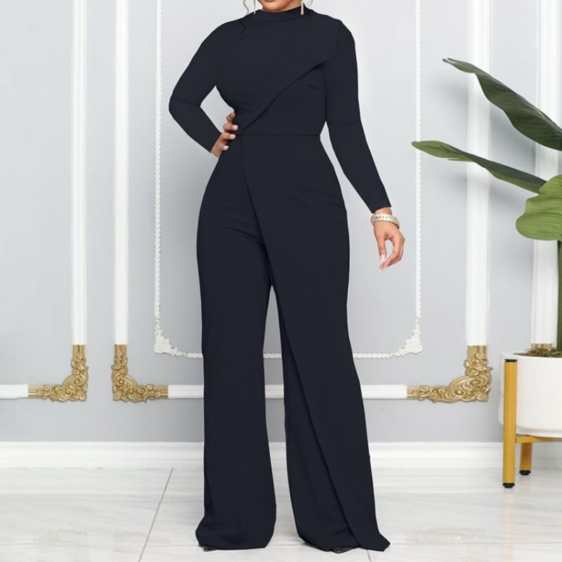 Almindelig Asymmetrisk Mode Med Mellemtalje Lige Jumpsuit